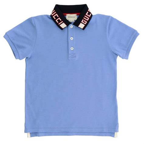 authentic gucci kids blue shirt|Gucci kidswear outlet.